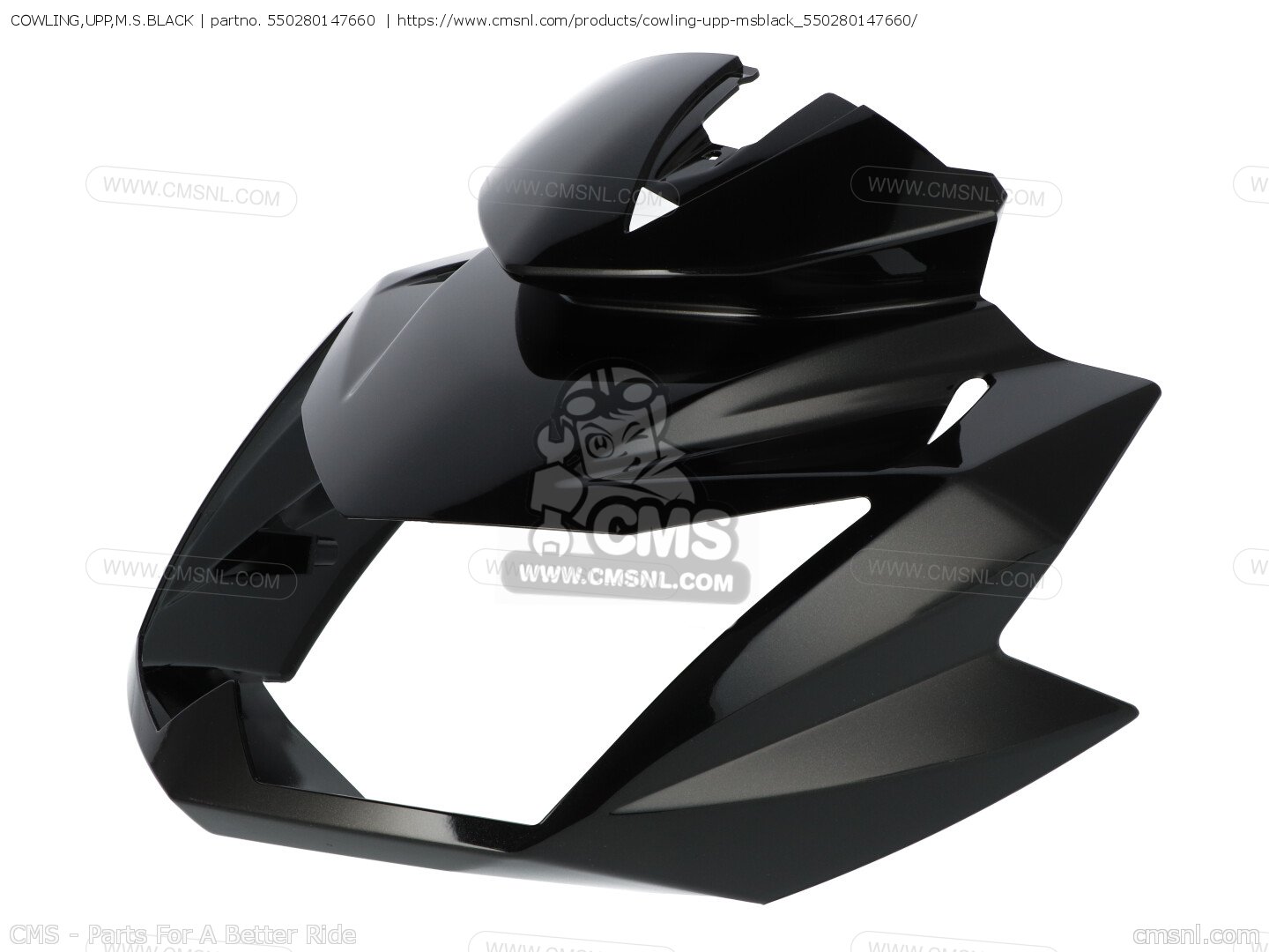 550280147660: COWLING,UPP,M.S.BLACK Kawasaki - buy the 55028