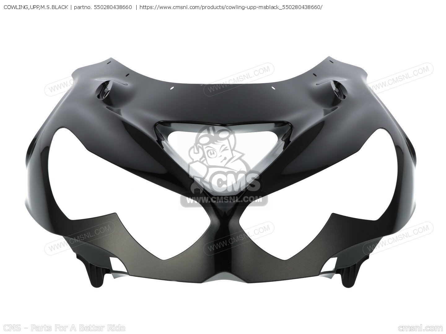 550280438660: COWLING,UPP,M.S.BLACK Kawasaki - buy the 55028