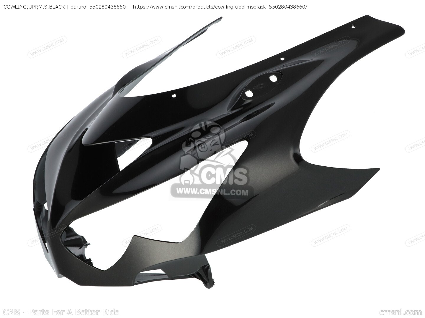 550280438660: COWLING,UPP,M.S.BLACK Kawasaki - buy the 55028