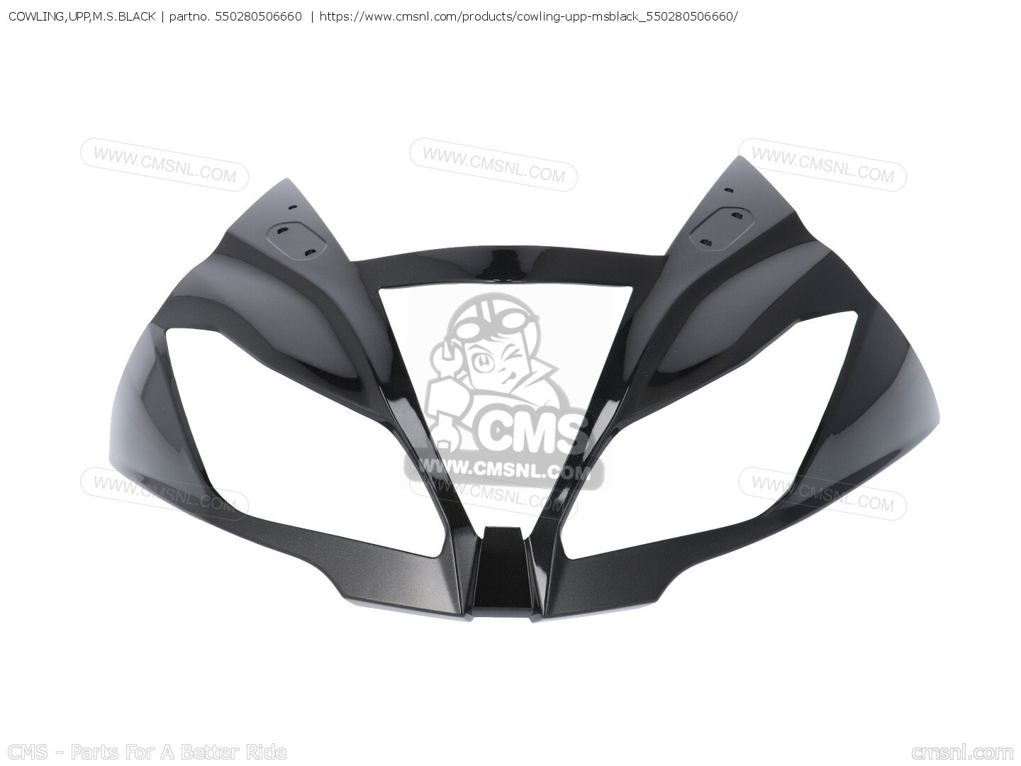 550280506660: COWLING,UPP,M.S.BLACK Kawasaki - buy the 55028