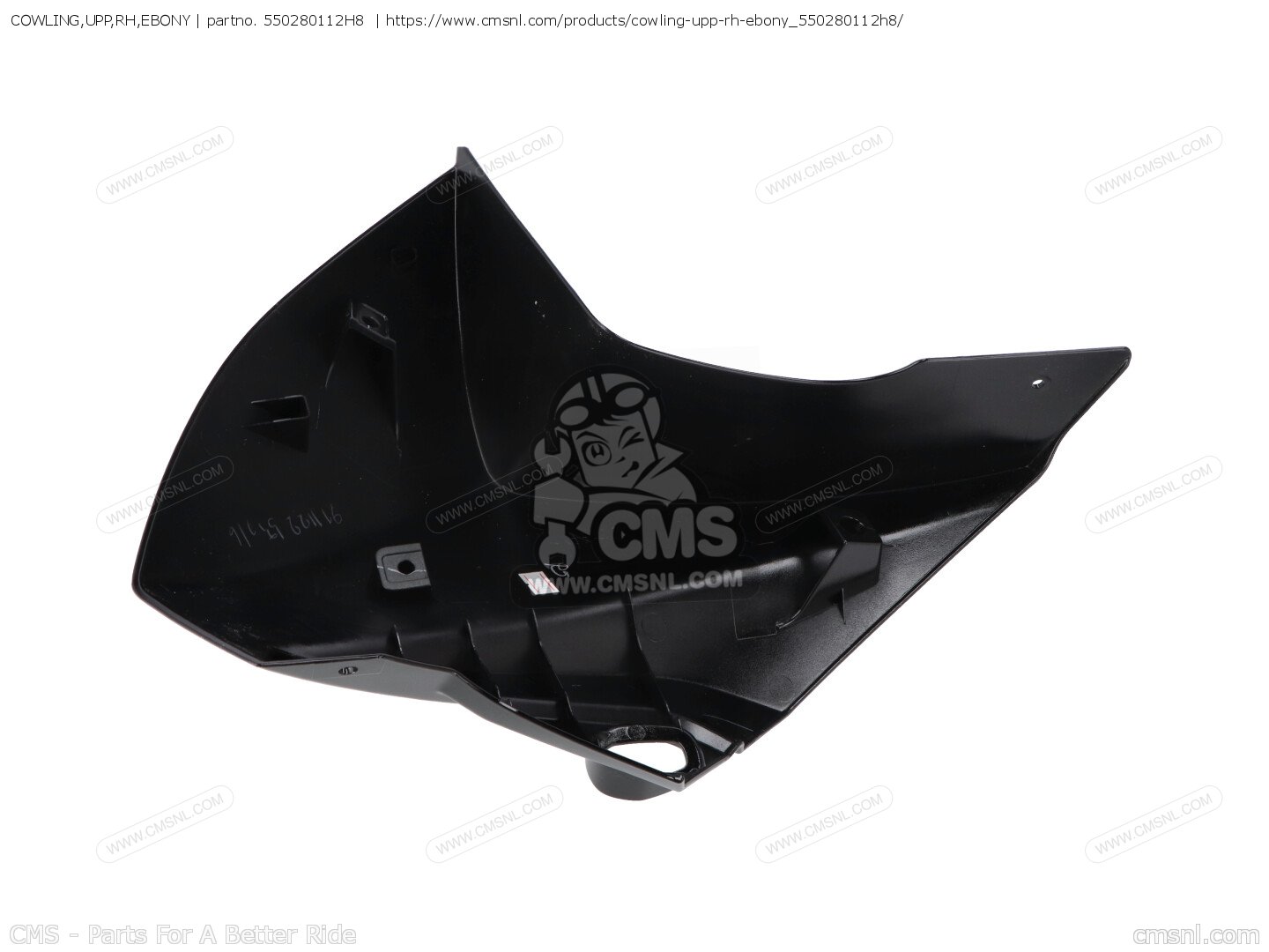 550280112H8: COWLING,UPP,RH,EBONY Kawasaki - buy the 55028