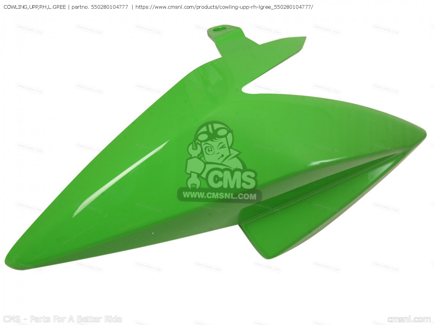 550280104777: COWLING,UPP,RH,L.GREE Kawasaki - buy the 55028
