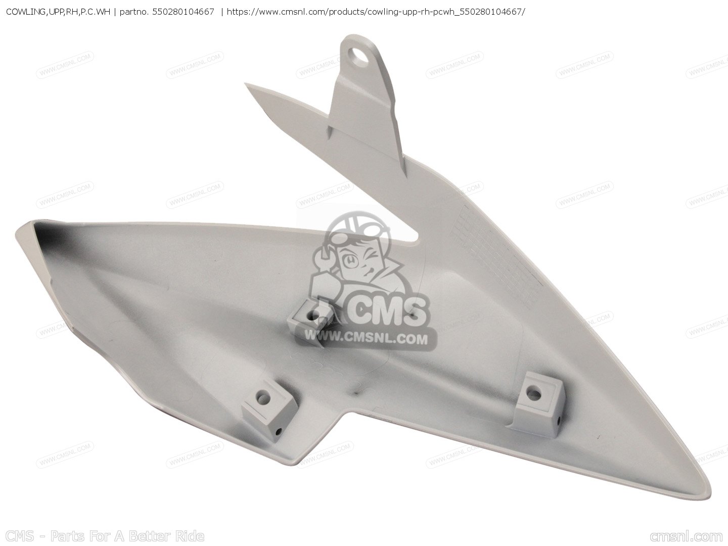 550280104667: COWLING,UPP,RH,P.C.WH Kawasaki - buy the 55028