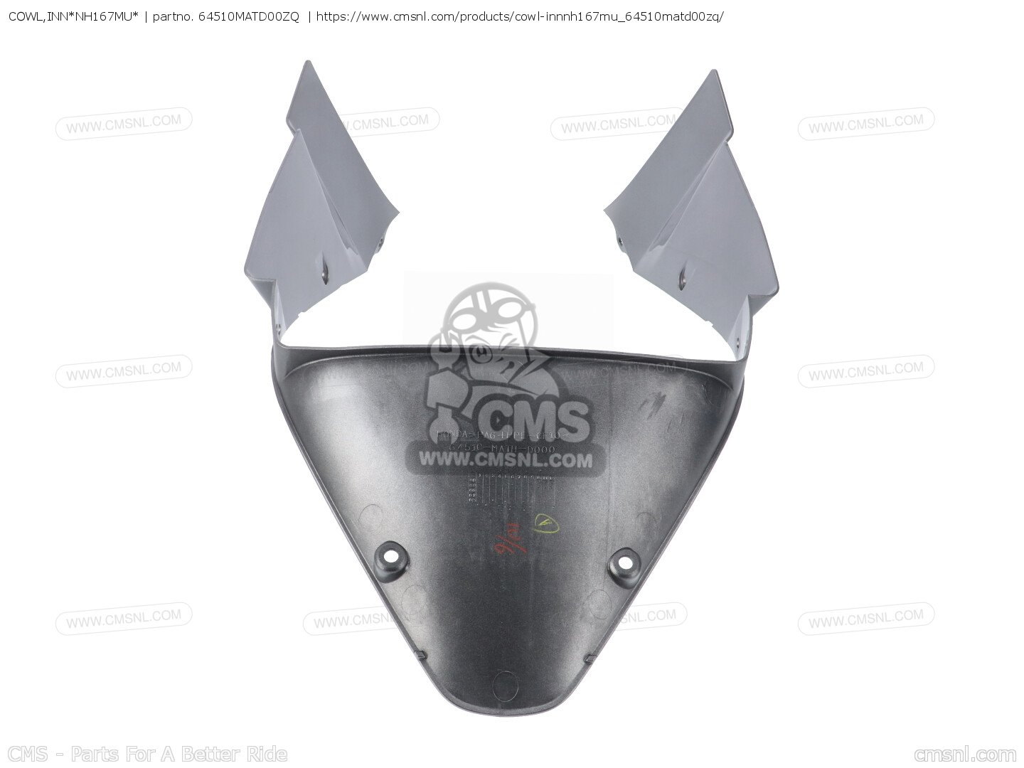 mottu!出品 64510MATD00ZQ: COWL,INN*NH167MU* Honda - buy the 64510-MAT-D00ZQ