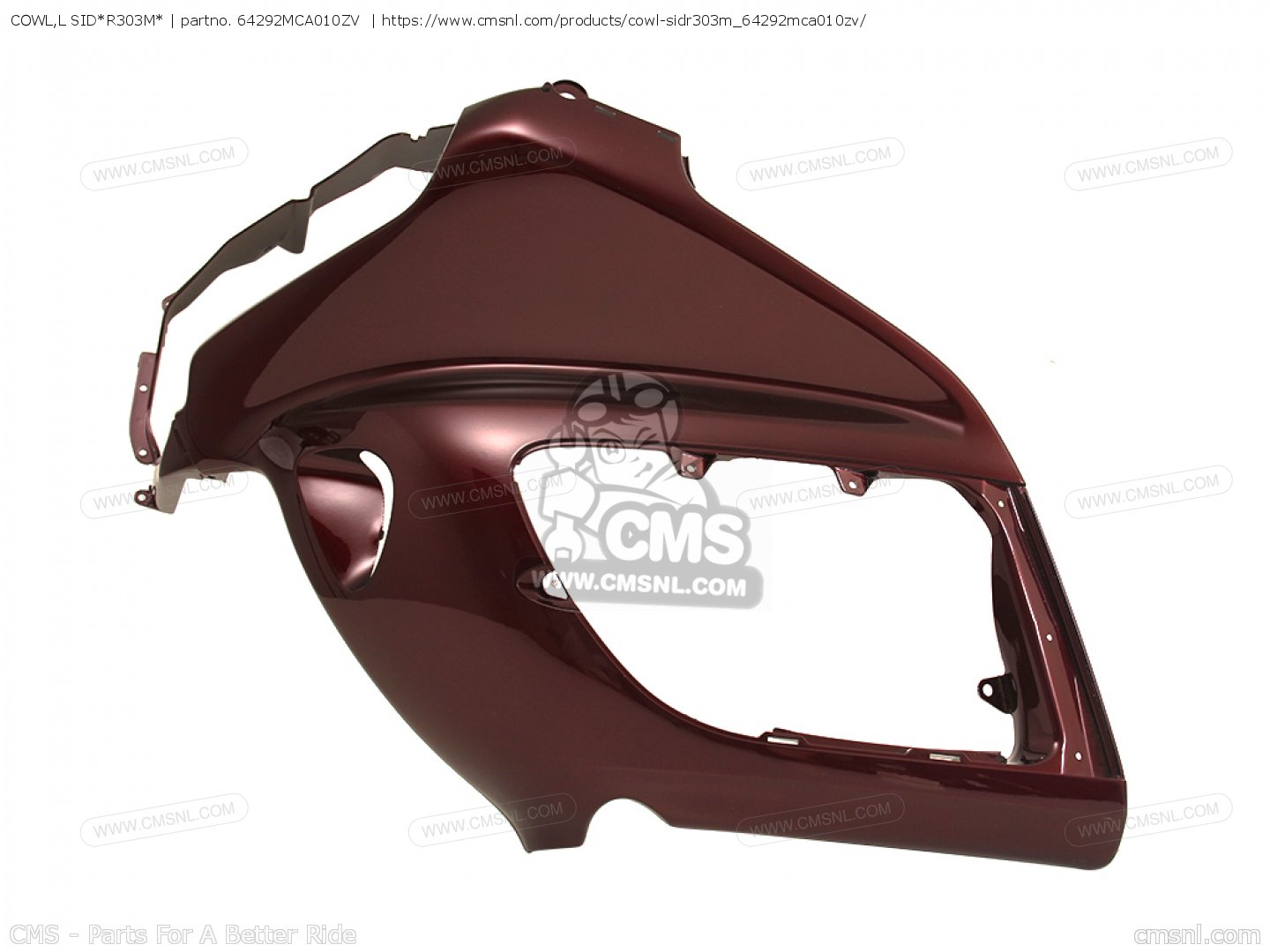 64292MCA010ZV: COWL,L SID*R303M* Honda - buy the 64292-MCA-010ZV at CMSNL