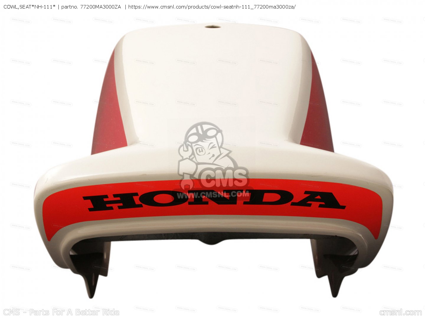 COWL,SEAT*NH111* for CB1100RBI AUSTRALIA (13MA3B24) order at CMSNL