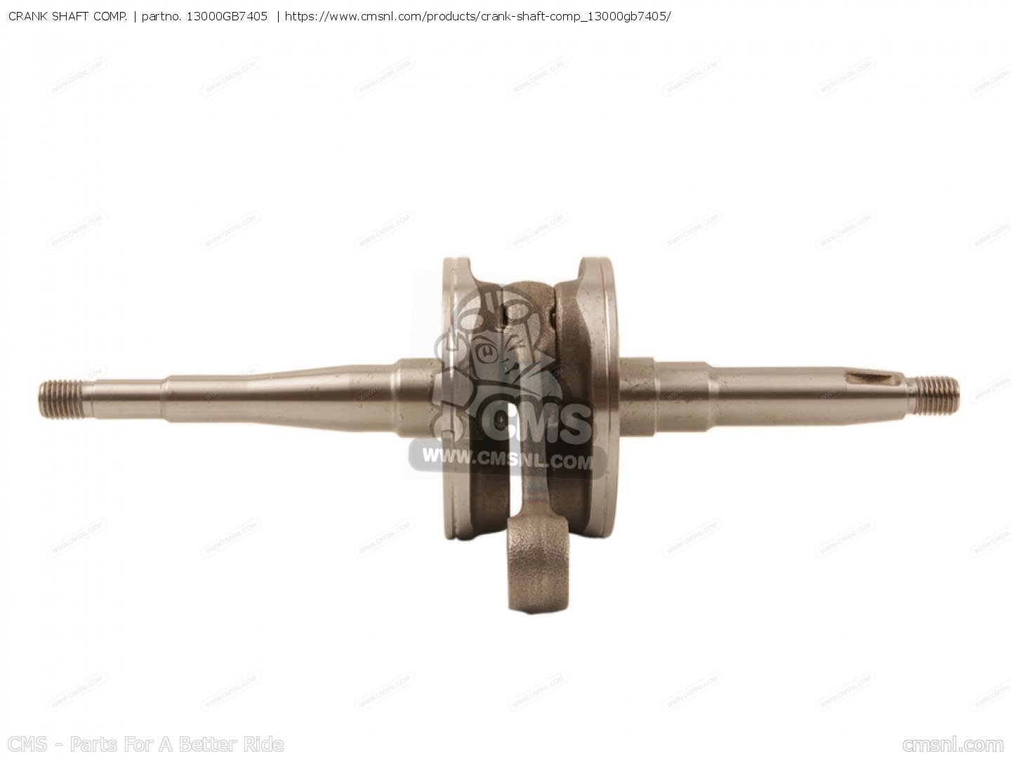 13000GB7405 Crank Shaft Comp. Honda buy the 13000GB7405 at CMSNL