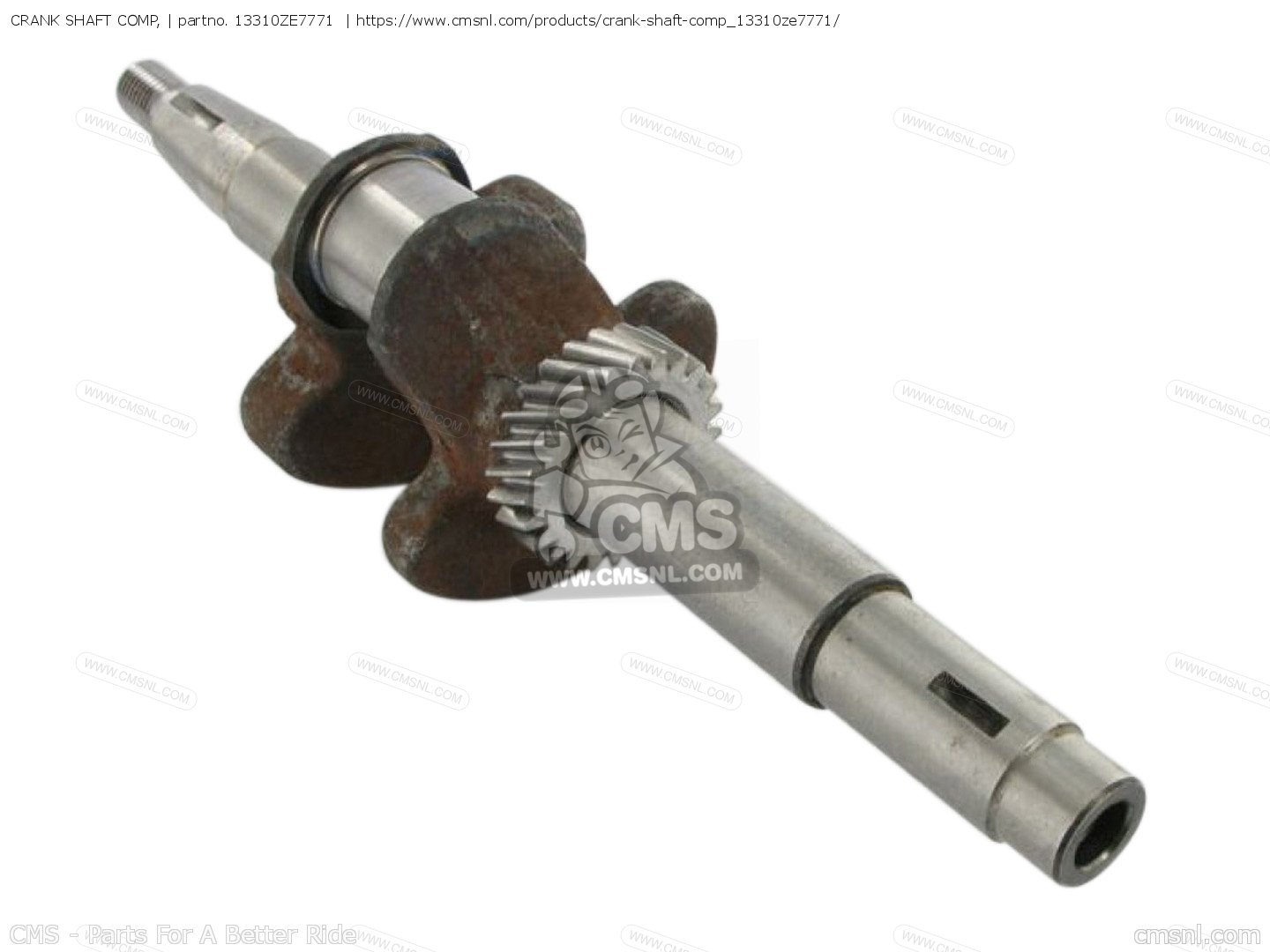 13310ZE7771: CRANK SHAFT COMP, Honda - buy the 13310-ZE7-771 at CMSNL