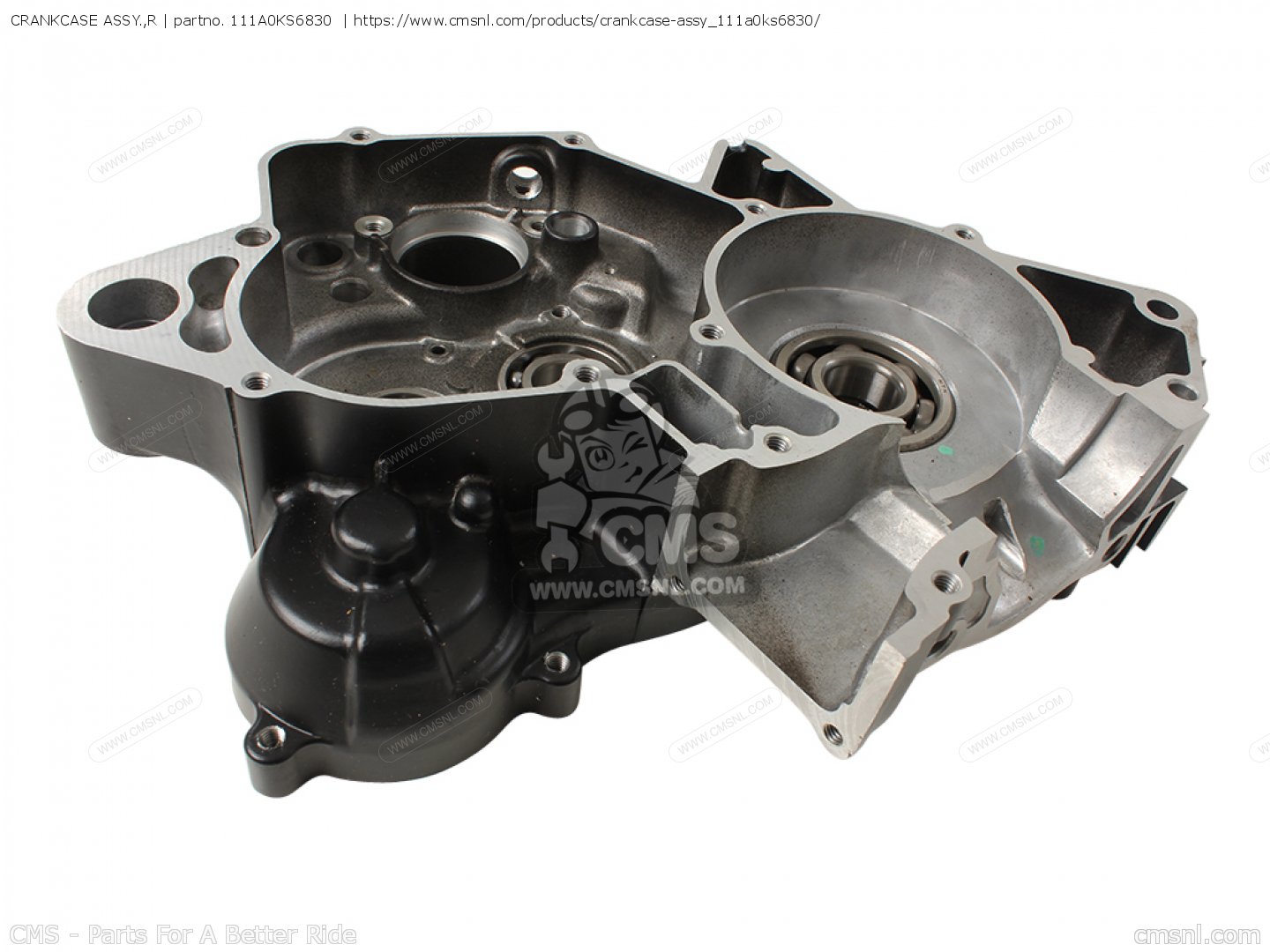CRANKCASE ASSY.,R for CR125R 1988 (J) EUROPEAN DIRECT SALES order at
