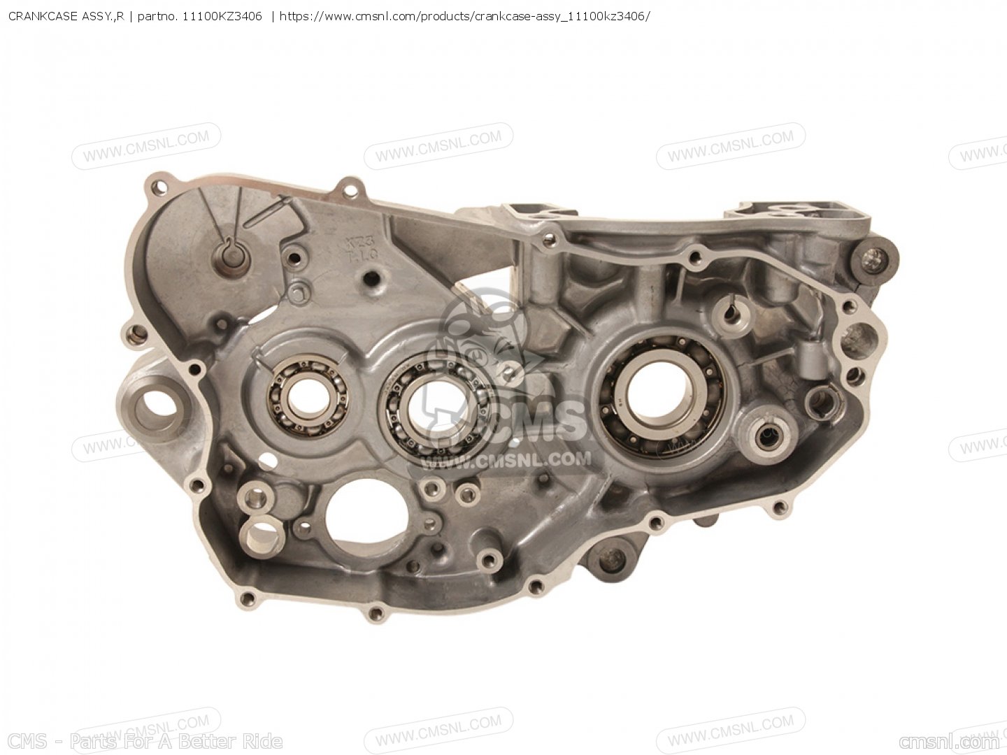11100KZ3406: CRANKCASE ASSY.,R Honda - buy the 11100-KZ3-406
