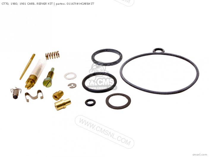 Honda CT70, 1980, 1981 CARB. REPAIR KIT 01167NKHCARBKIT