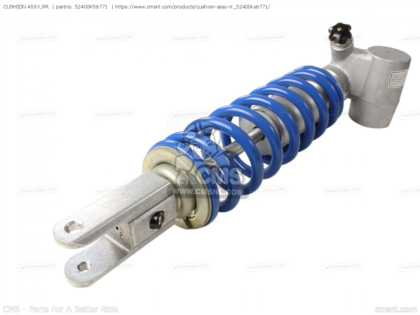 52400KS6771 Cushion Assy.,rr. Honda buy the 52400KS6771 at CMSNL