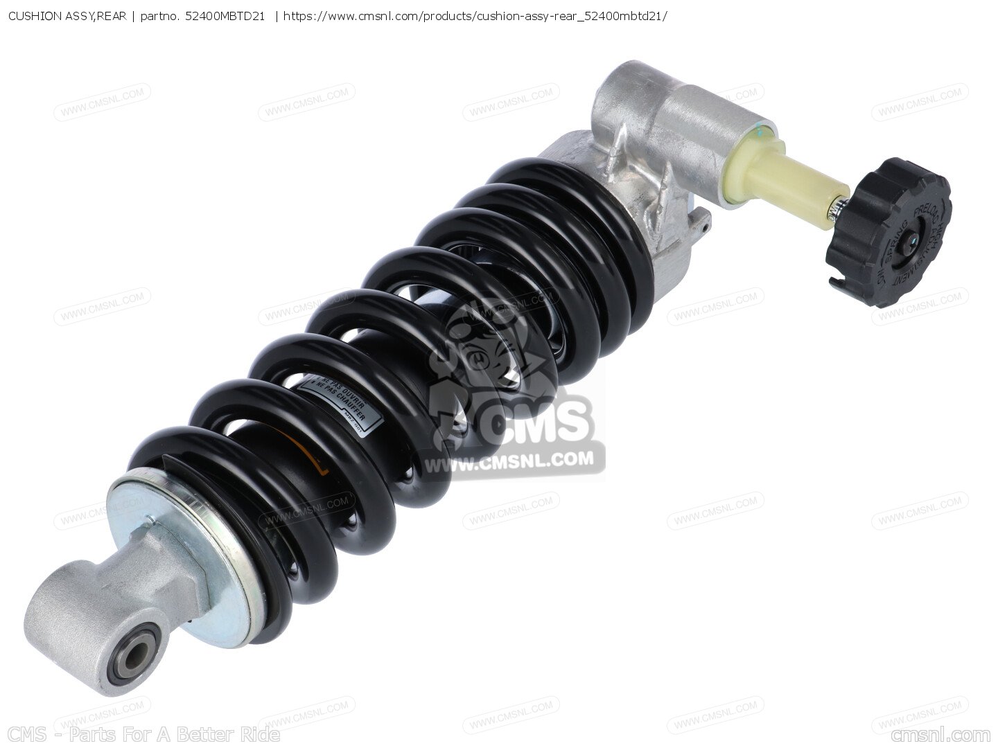 52400MBTD21: CUSHION ASSY,REAR Honda - buy the 52400-MBT-D21