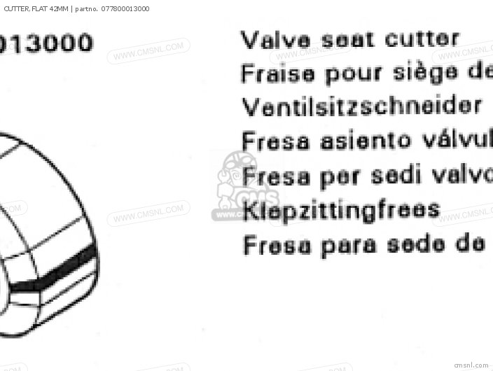 Honda CUTTER,FLAT 42MM 077800013000