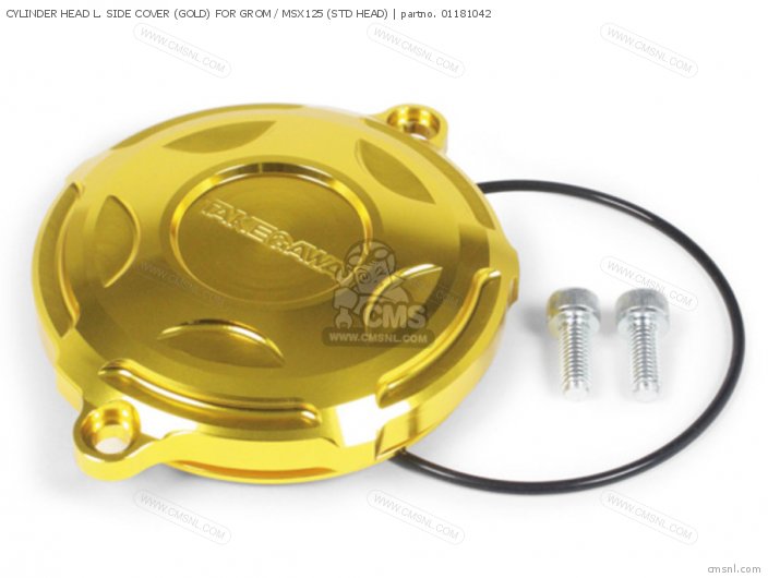 Takegawa CYLINDER HEAD L. SIDE COVER (GOLD) FOR GROM / MSX125 (STD HEAD) 01181042