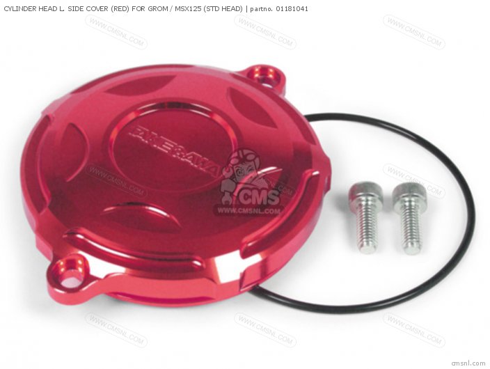 Takegawa CYLINDER HEAD L. SIDE COVER (RED) FOR GROM / MSX125 (STD HEAD) 01181041