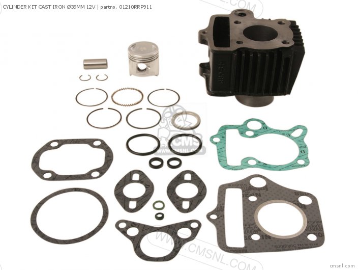 Honda CYLINDER KIT CAST IRON 39MM 12V 01210RRP911