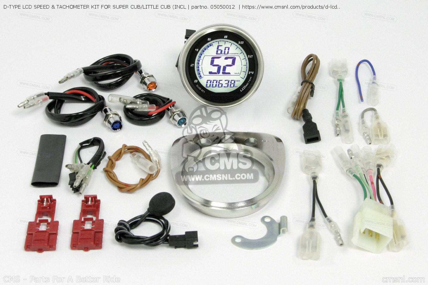 05050012 Dtype Lcd Speed & Tachometer Kit For Super Cub/little Cub (incl Takegawa buy the 05