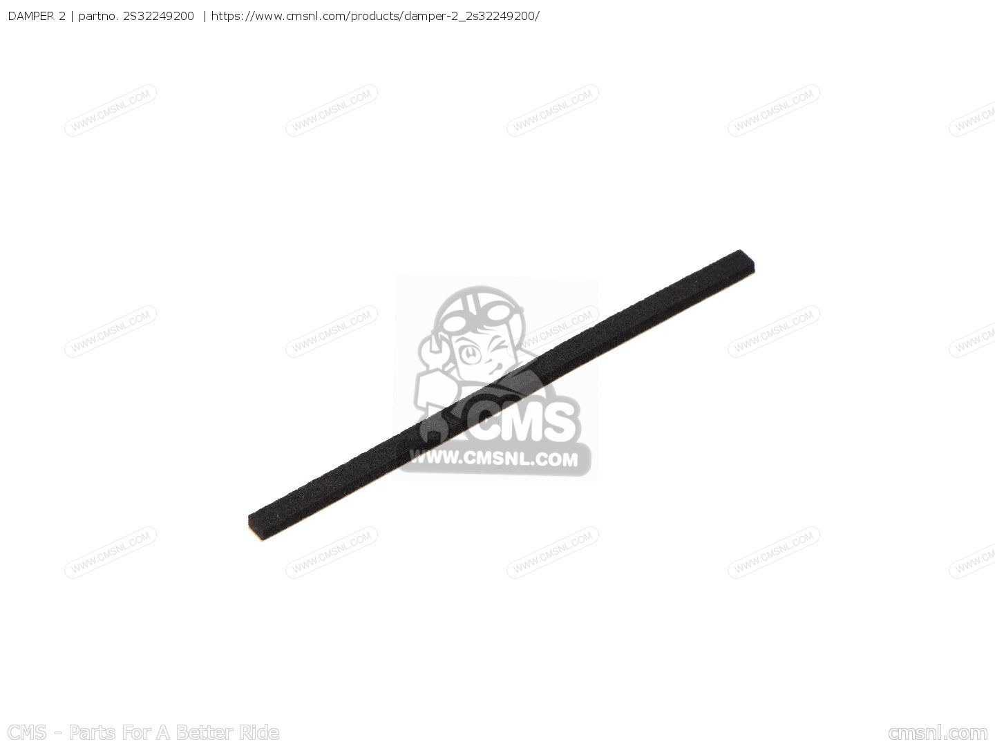 2S32249200: DAMPER 2 Yamaha - buy the 2S3-22492-00-00 at CMSNL