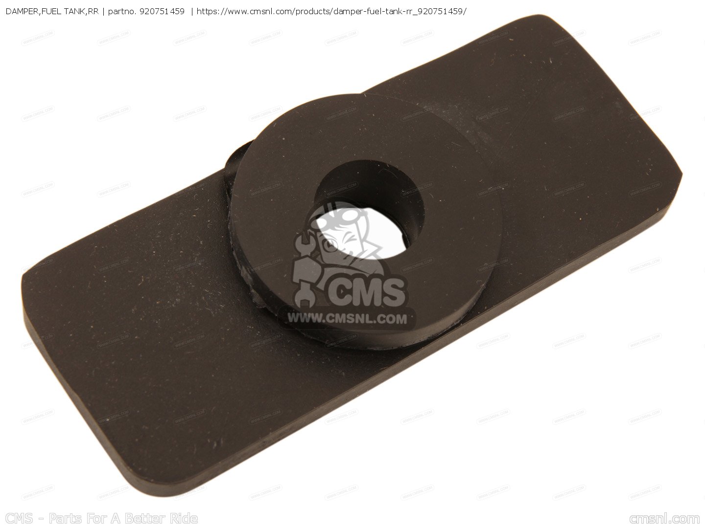 920751459: DAMPER,FUEL TANK,RR Kawasaki - buy the 92075-1459 at CMSNL