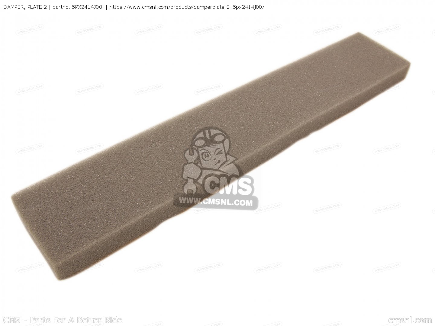 5PX2414J00 Damper, Plate 2 Yamaha buy the 5PX2414J00 at CMSNL