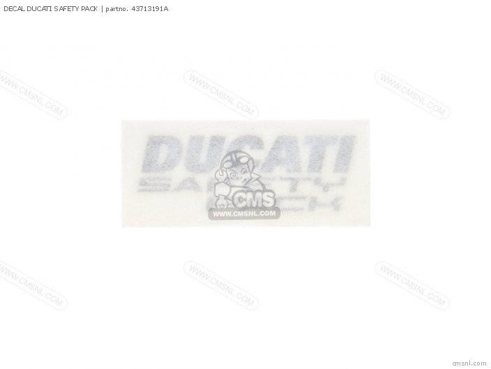 Ducati DECAL DUCATI SAFETY PACK 43713191A