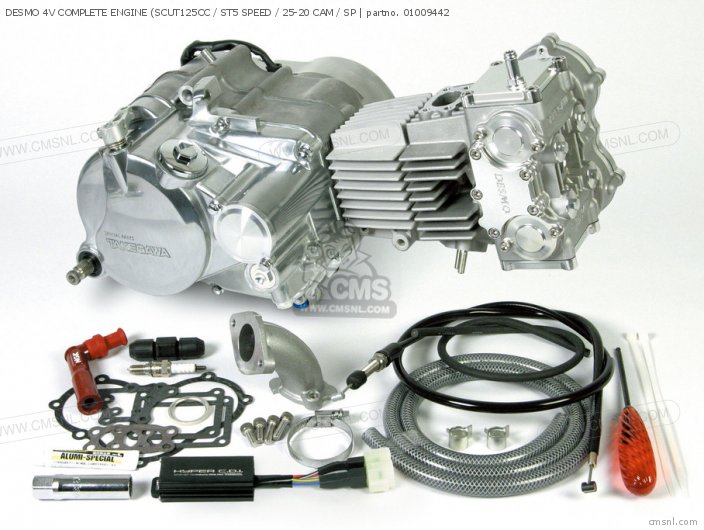 Desmo 4v Complete Engine (scut125cc / St5 Speed / 25-20 Cam / Sp photo