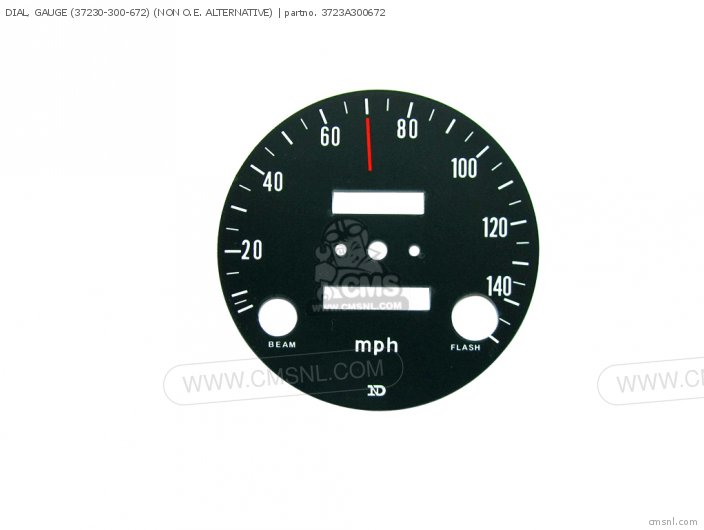 Honda DIAL, GAUGE (37230-300-672) 3723A300672