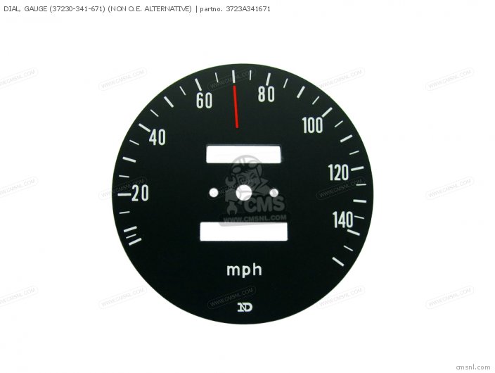 Honda DIAL, GAUGE (37230-341-671) 3723A341671