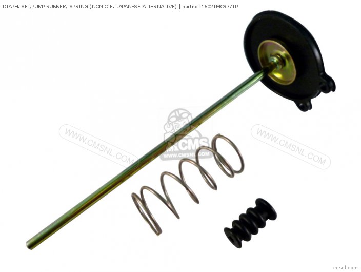 Honda DIAPH. SET,PUMP RUBBER, SPRING (NON O.E. JAPANESE ALTERNATIVE) 16021MC9771P