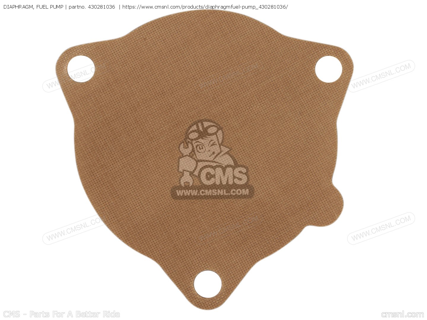 430281036 Diaphragm, Fuel Pump Kawasaki buy the 430281036 at CMSNL