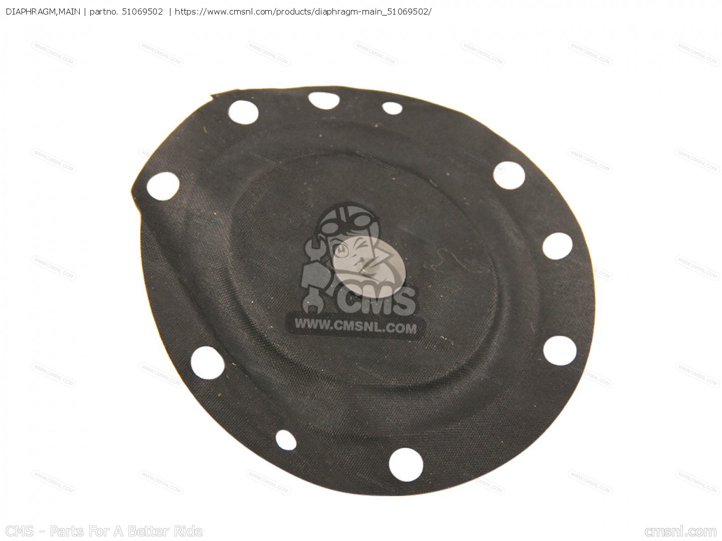 51069502 Diaphragm,main,carb Kawasaki buy the 51069502 at CMSNL