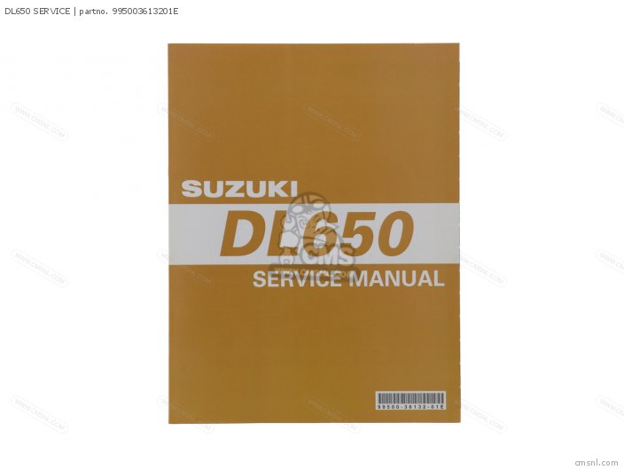 Suzuki DL650 SERVICE 995003613201E