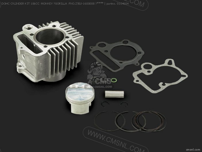 Takegawa DOHC CYLINDER KIT 106CC  MONKEY ?GORILLA  FNO.Z50J-1600008 ?**** 0104604