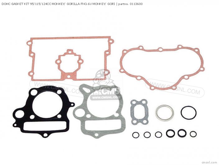 Takegawa DOHC GASKET KIT 95/115/124CC MONKEY/ GORILLA FNO.6V MONKEY/ GORI 0113600