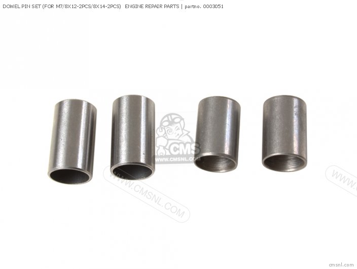 Takegawa DOWEL PIN SET (FOR M7/8X12-2PCS/8X14-2PCS)  ENGINE REPAIR PARTS 0003051