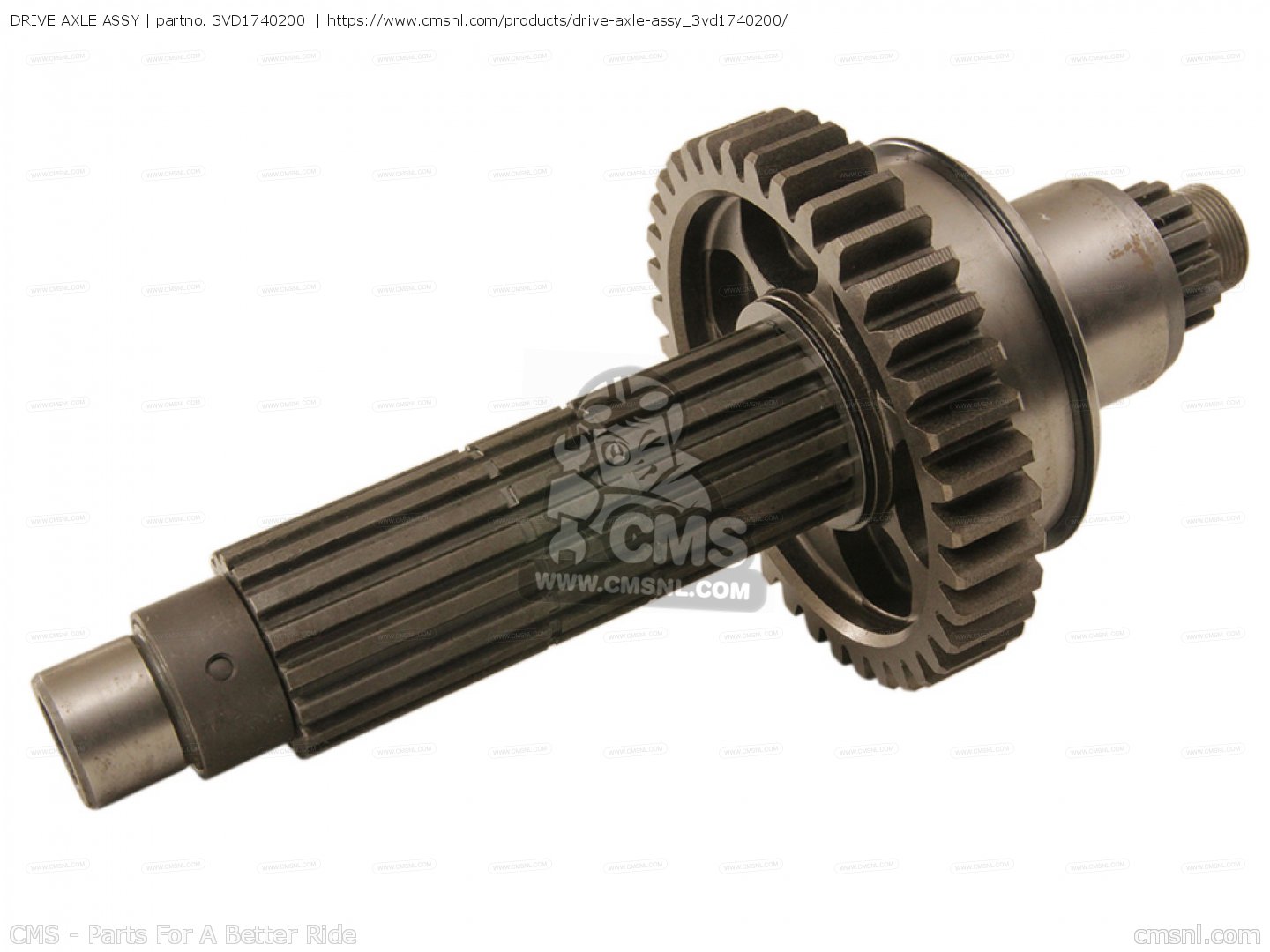 DRIVE AXLE ASSY for TDM850 1994 3VD8 SPAIN 243VD352S2 order at CMSNL