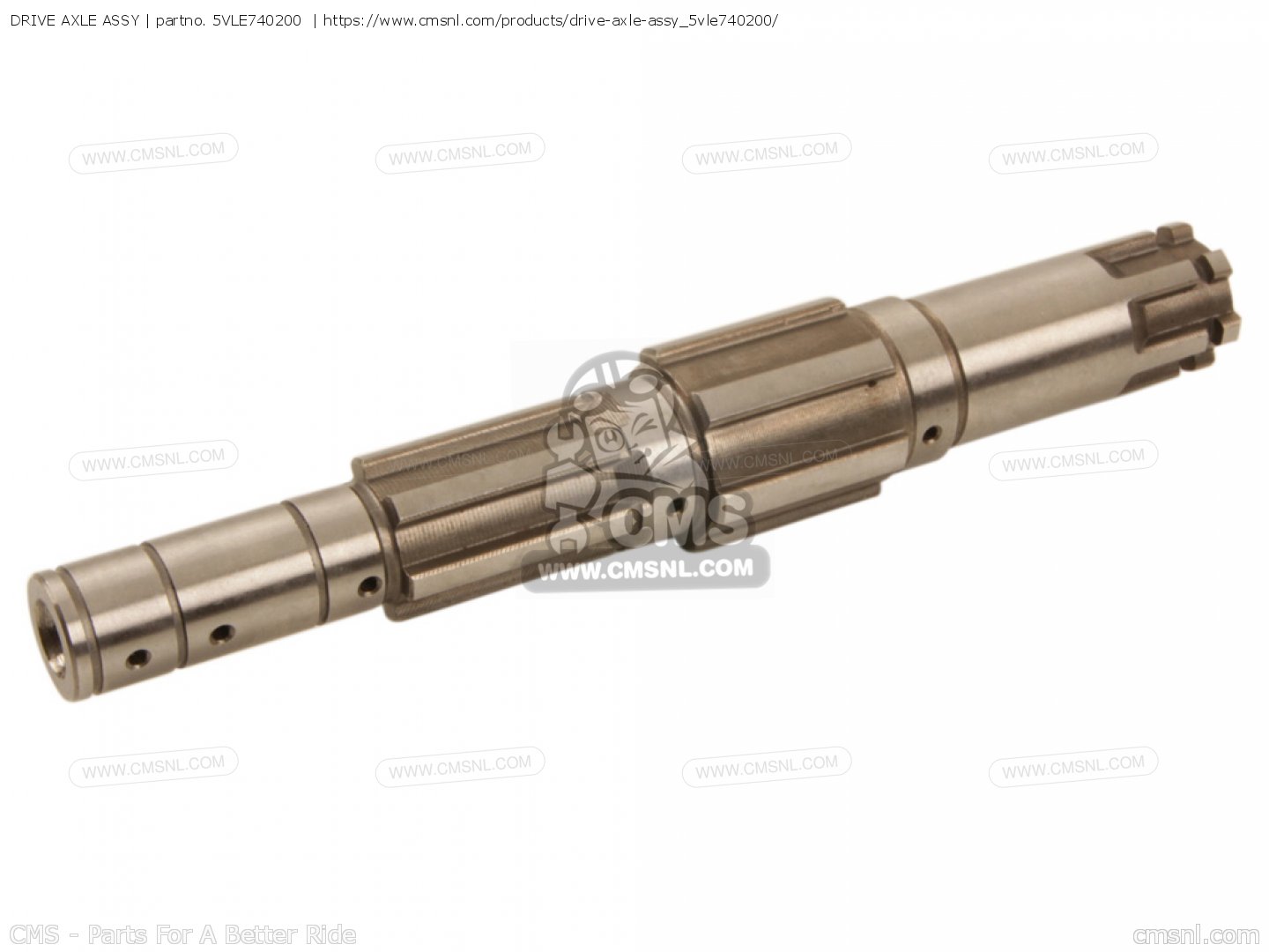 5VLE740200: DRIVE AXLE ASSY Yamaha - buy the 5VL-E7402-00-00 at CMSNL