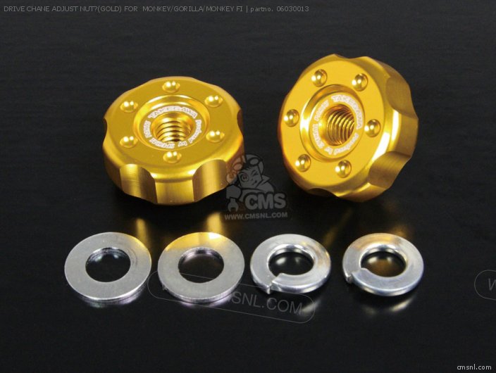 Takegawa DRIVE CHANE ADJUST NUT?(GOLD) FOR  MONKEY/GORILLA/MONKEY FI 06030013