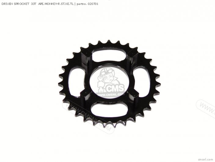 Takegawa DRIVEN SPROCKET  33T  APE.MONKEY-R.ST.XE.TL 020701