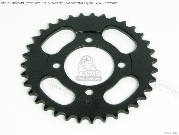 Takegawa DRIVEN SPROCKET  (STEEL/35T/HIGH DURABILITY) (CARBURIZING & QUEN 02070017