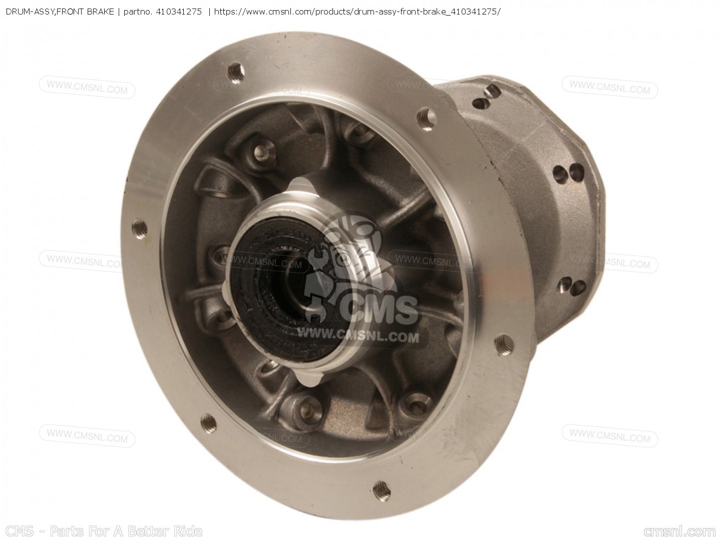 410341275: DRUM-ASSY,FRONT BRAKE Kawasaki - buy the 41034-1275 at CMSNL