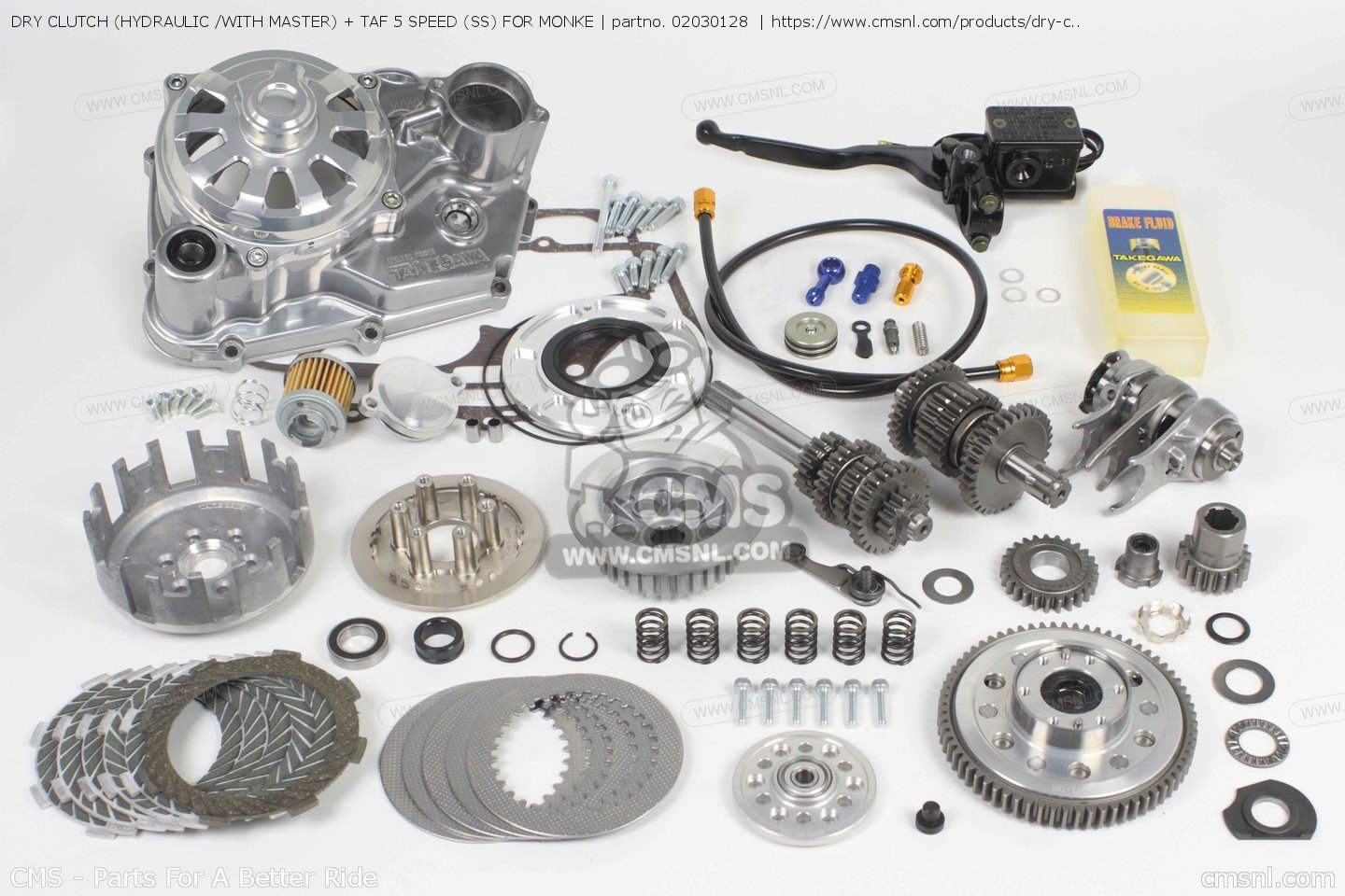 02030128 Dry Clutch (hydraulic /with Master) + Taf 5 Speed (ss) For