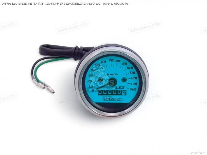 09010046: D-TYPE LED SPEED METER KIT 12V MONKEY ?12VGORILLA ?APE50/100 ...