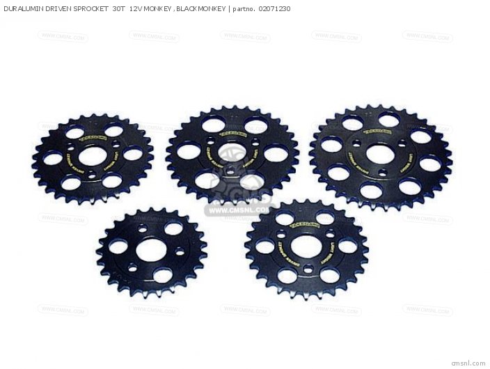 Takegawa DURALUMIN DRIVEN SPROCKET  30T  12V MONKEY ,BLACKMONKEY 02071230