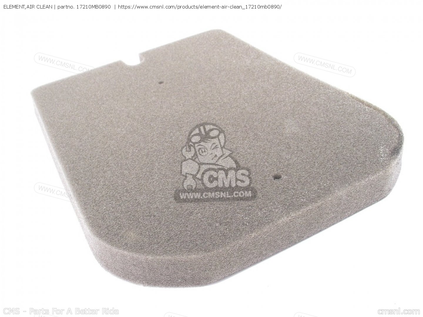 17210MB0890 Element,air Clean Honda buy the 17210MB0890 at CMSNL