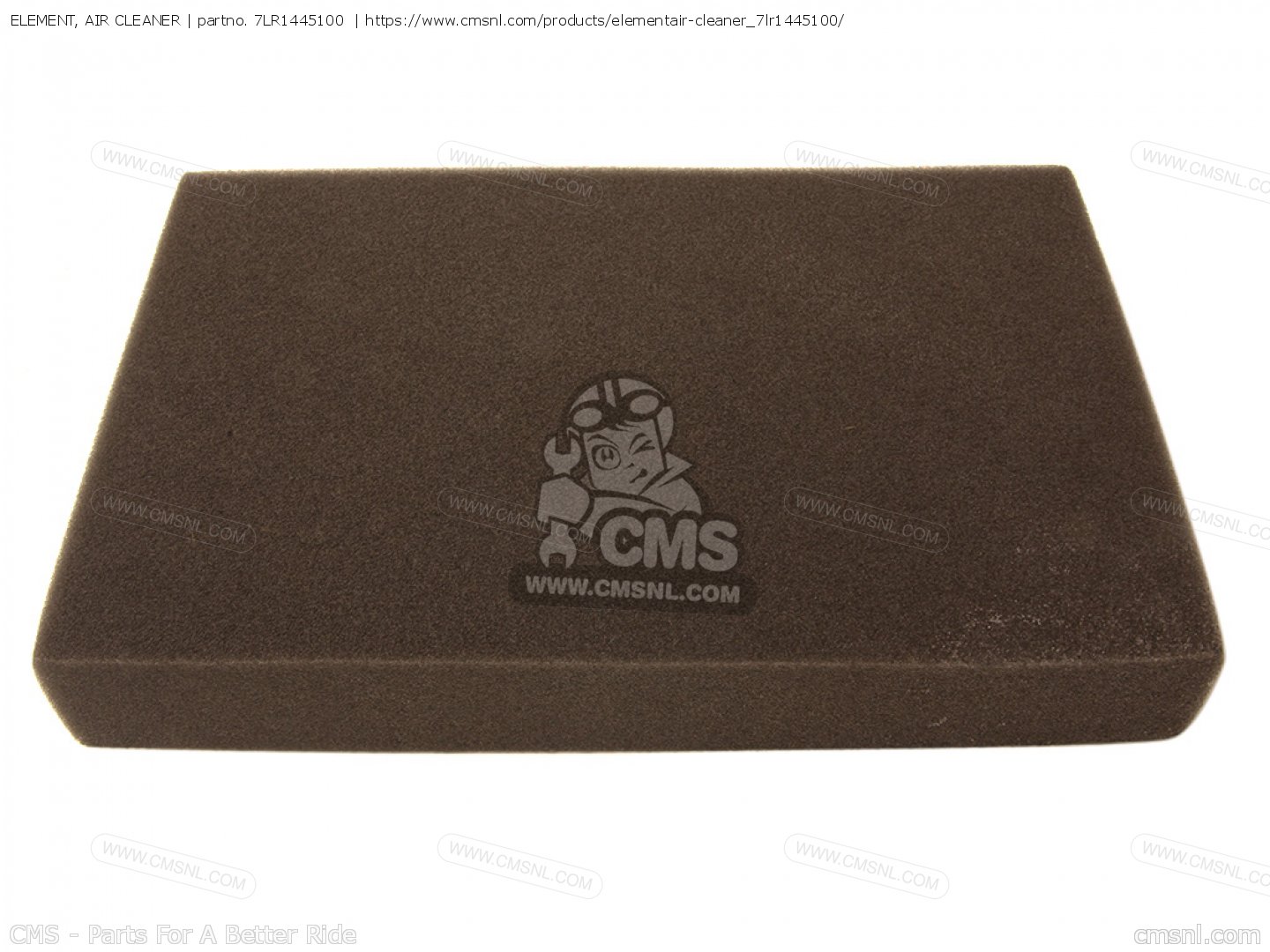 ELEMENT, AIR CLEANER for YG300S 7MB1 GENERATOR order at CMSNL