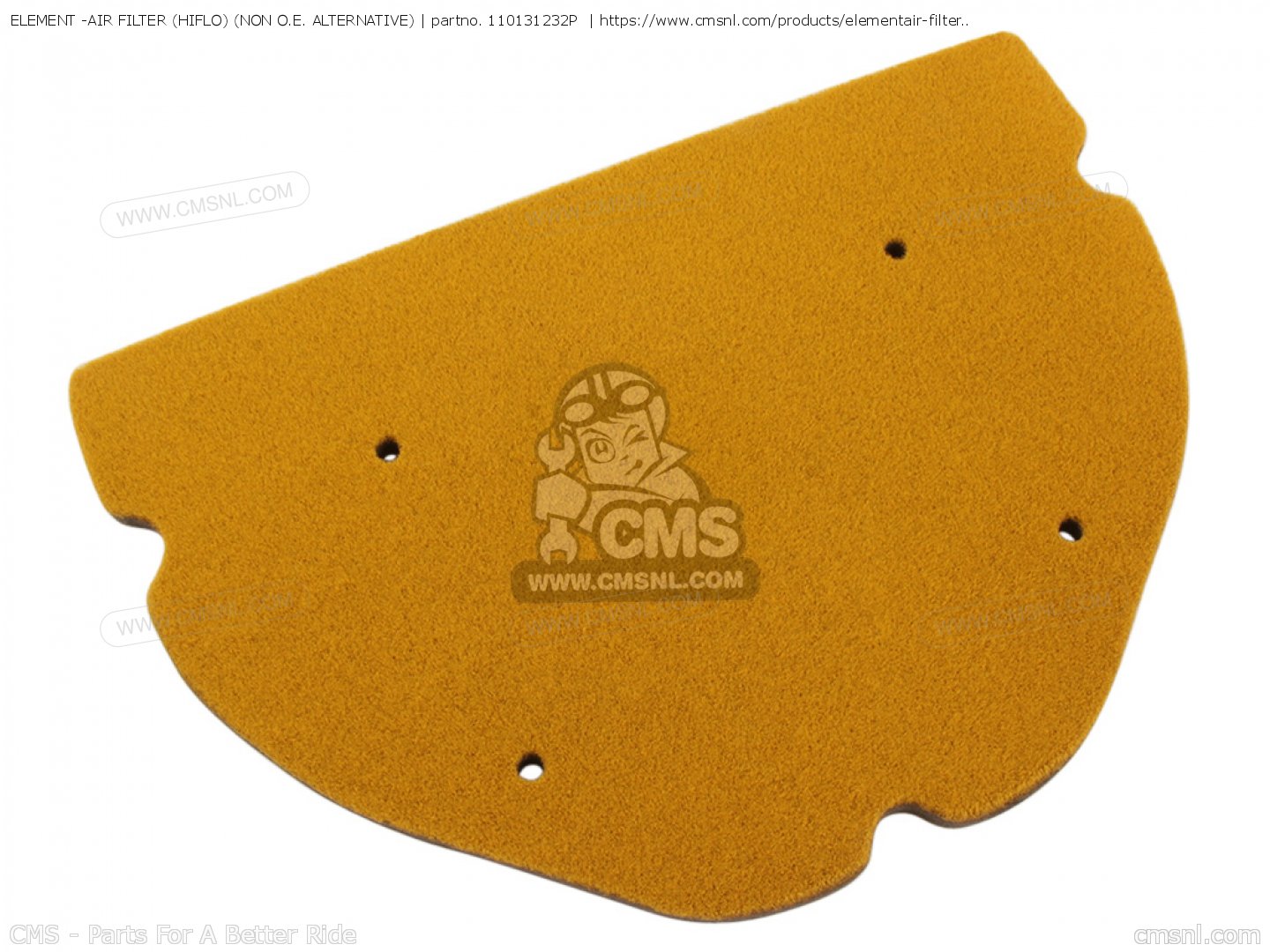 ELEMENT -AIR FILTER (HIFLO) (NON O.E. ALTERNATIVE) for ZX900B3 NINJA ZX9R  1996 USA CALIFORNIA CANADA - order at CMSNL