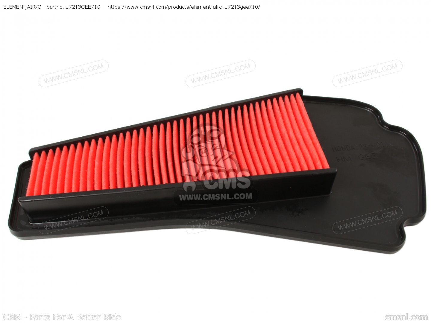 17213GEE710: ELEMENT,AIR/C Honda - buy the 17213-GEE-710 at CMSNL