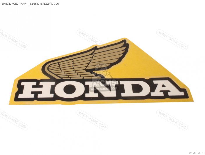 Honda EMB.,L.FUEL TANK 87122471700